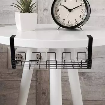 Проволочная полка Под столом Стеллаж для хранения Проволочный стол Подставка для кабелей Лоток для управления шнуром Стойка для проводов Полка для проводов