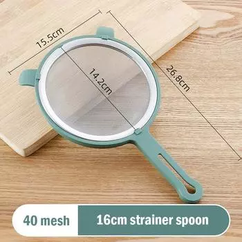 Проволочное сито, мелкоячеистое сито для масла, сито для муки, дуршлаг, кухонные принадлежности 9cm