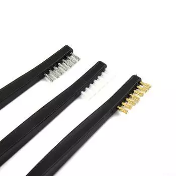 Проволочные щетки с двойной головкой, золото, нейлон, нержавеющая сталь Stainless Steel Wire