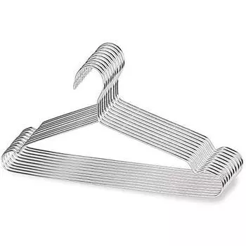 Проволочные вешалки, Прочные сверхмощные вешалки из нержавеющей стали, Металлические вешалки для одежды, Вешалки для экономии места, Бытовая прочная металлическая вешалка для одежды 10Pack