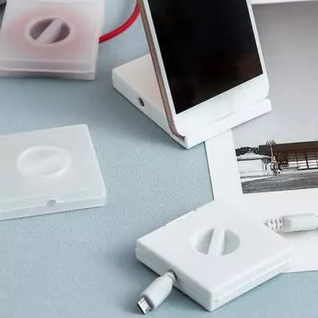 Проволочный органайзер Портативный вращающийся полипропиленовый многофункциональный чехол для хранения шнура для улицы A белый