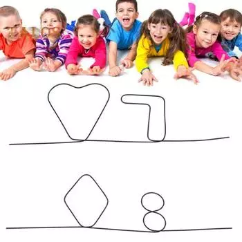 Проволочный реквизит для фокусов, высокотемпературная проволочная игрушка с эффектом памяти, легкая портативная железная проволока, аксессуары для вечеринок A