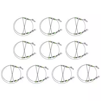 Проволока Лидер Веревка Леска Вертлюг Крючки Балансировочные кронштейны Рыболовные принадлежности # 3