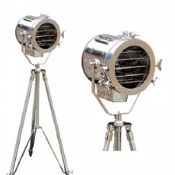 Прожектор Напольный штатив Морской винтажный прожектор Стальной торшер