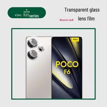 Прозрачная 3D-пленка для объектива для задней камеры Xiaomi POCO F6/POCO F6 Pro Xiaomi POCO F6 3D integrated прозрачный