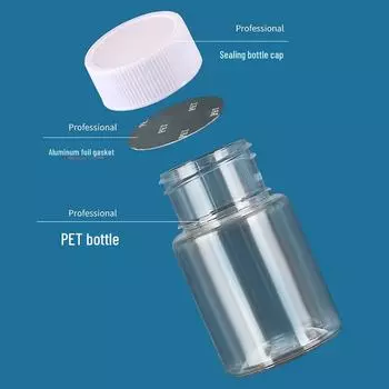 Прозрачная 500 мл ПЭТ-бутылка с большим горлом/бутылка для проб 20ml