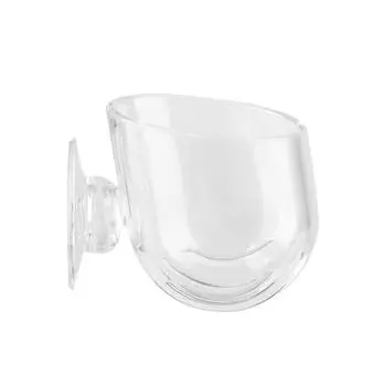 Прозрачная акриловая кормушка для рыб, красная кормушка для червей для аквариума