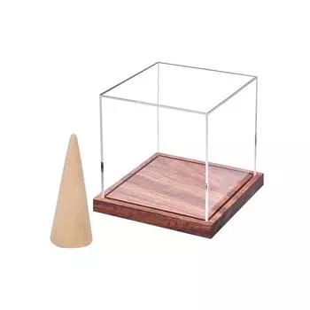 Прозрачная акриловая коробка для демонстрации колец чемпионата, коробка с деревянным основанием для спортивных коллекционных предметов, простая установка 1