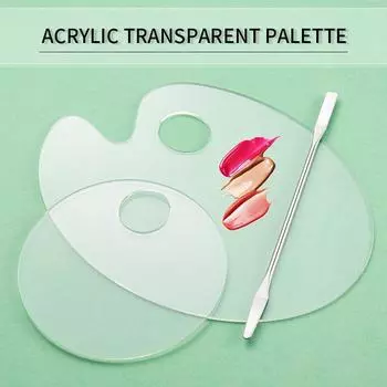 Прозрачная акриловая палитра, палочка для смешивания, макияж, лак для ногтей, набор смешанных инструментов