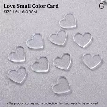 Прозрачная акриловая пластина для ногтей УФ-лампой для дизайна ногтей Цветная карта Дисплей Стойка для маникюрных работ Дисплейная доска