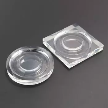 Прозрачная акриловая подставка для ювелирных изделий, креативные подставки для браслетов, органайзеры для дома 10cm-Square