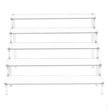 Прозрачная акриловая стойка с лестницей, органайзер для хранения парфюмерии и макияжа, столешница 2 Ladder