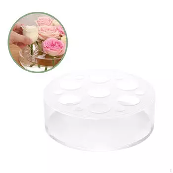 Прозрачная акриловая ваза для цветов, художественный горшок для цветов, контейнер, современный цветочный центральный элемент для 25cmx25cmx6.4cm