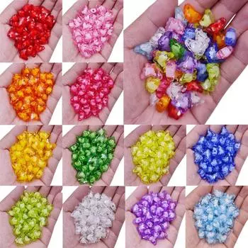 Прозрачная бабочка оптовая продажа DIY ремесло двухслойные ювелирные изделия изготовление 20 шт подвеска свободные бусины ожерелье браслет аксессуары темно-фиолетового