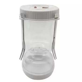 Прозрачная банка для солений с 2 и таймером для кимчи, герметичные вилки, сухое и влажное разделение