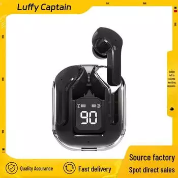 Прозрачная Bluetooth-гарнитура с цифровым дисплеем, True Wireless, шумоподавлением и сверхдлительным сроком службы аккумулятора.