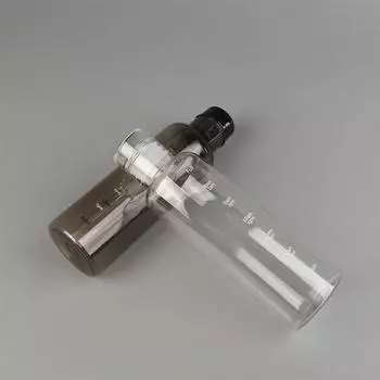 Прозрачная бутылка для воды со шкалой времени, креативная большая емкость для питья белый