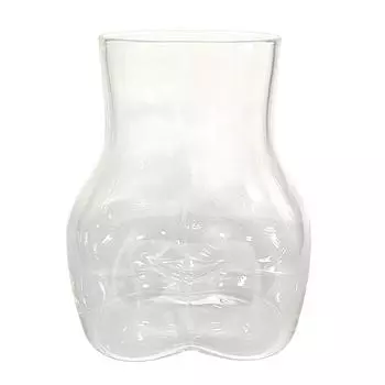 Прозрачная чашка для питья 3D Butt Shape Glass Whisky Juices Cup For Cold Juices