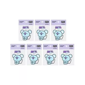Прозрачная декоративная наклейка Line Friends BT21, часть 2, Koya, 7 шт.
