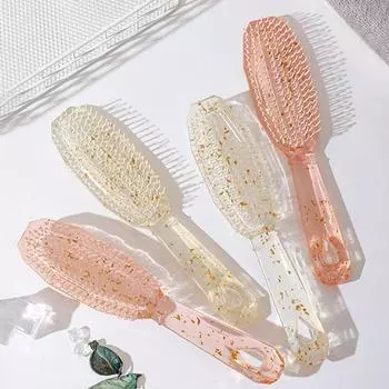 Прозрачная длинная расческа, хрустальная тонкая расческа для волос, мужская и женская дорожная щетка для влажных волос прозрачный