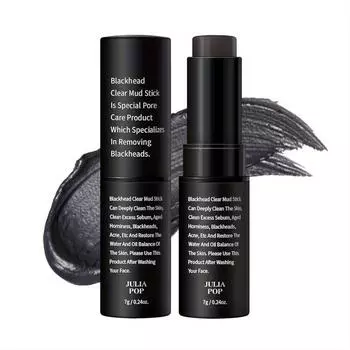 Прозрачная грязевая палочка с бамбуковым углем для лица, скраб для лица удаляет черные точки, контроль жирности с экстрактом древесного угля, Fa 1 чёрный