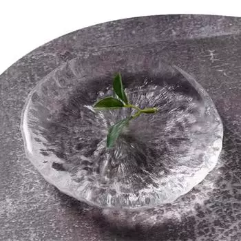 Прозрачная хрустальная стеклянная тарелка, десертные тарелки, тарелка для суши, диск для сашими, поднос для закусок, фруктовые тарелки, салатница, блюдо для димсамов