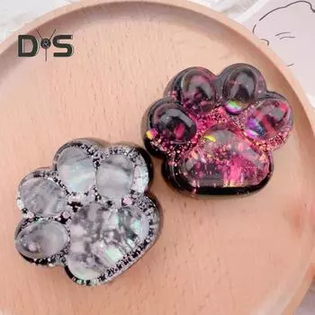 Прозрачная игрушка-лапка для снятия стресса и беспокойства, блестящая игрушка-лапка для котенка, сенсорная игрушка для детей и подростков, для взрослых, мягкий мячик для снятия стресса, игрушка-лапка животного белый