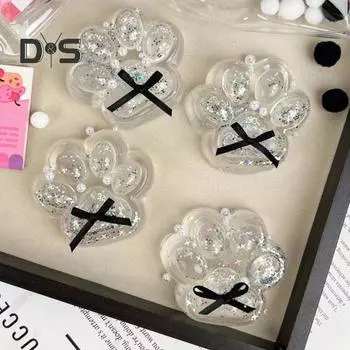 Прозрачная игрушка-вафельница для снятия стресса, прозрачный пончик, тост, круассан, сенсорная игрушка для детей, подростков, взрослых, мягкий мячик для снятия стресса, кошачья лапка, игрушка-фиджет 3