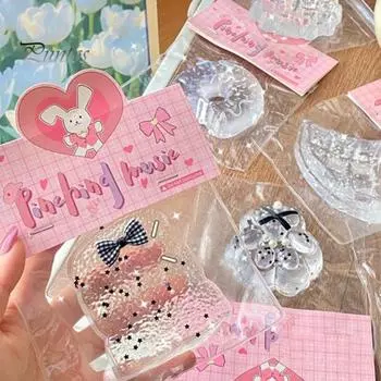 Прозрачная игрушка-вафельница для снятия стресса, прозрачный пончик, тост, круассан, сенсорная игрушка для детей, подростков, взрослых, мягкий мячик для снятия стресса, кошачья лапка, игрушка-фиджет 3