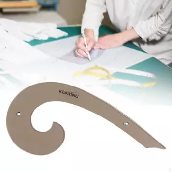 Прозрачная имперская линейка 12 дюймов портной инструмент одежда кривая шаблон шитье для дизайнеров