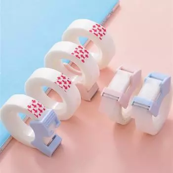 Прозрачная клейкая лента с возможностью записи и инструментом для резки ленты Невидимая корректирующая лента с возможностью записи Школьные канцелярские принадлежности Переносной диспенсер для клейкой ленты 2PCS