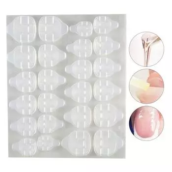 Прозрачная клейкая наклейка для ногтей, двухсторонняя клейкая лента для накладных ногтей для маникюрного салона чистый