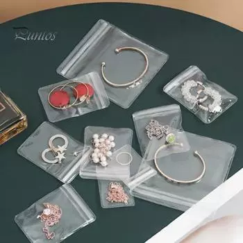 Прозрачная книга для хранения ювелирных изделий, органайзер для сумок, легкий доступ, герметичная застежка-молния, портативная шкатулка-органайзер для ювелирных изделий с сумками L