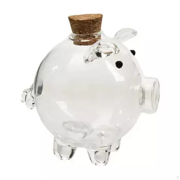 Прозрачная копилка в виде свиньи для хранения на столе, идеальное жизненное пространство Style B