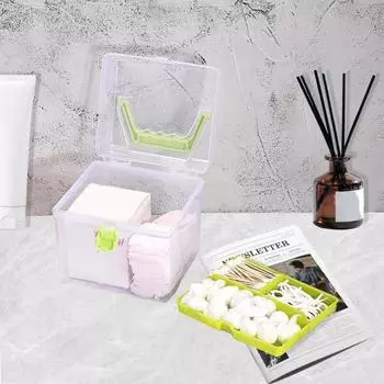 Прозрачная коробка для хранения со съемным лотком с 3 отделениями, двухслойная портативная ручка, многофункциональные игрушки, ювелирные изделия, канцелярские принадлежности, держатель для органайзера для макияжа синий