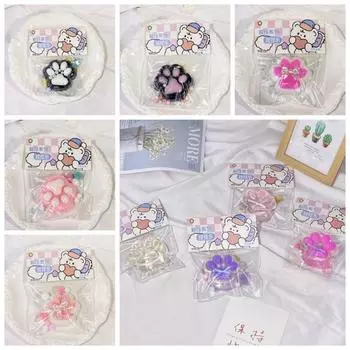 Прозрачная кошачья лапка с медленным отскоком, жемчужная кошачья лапка, игрушка-щипок, забавная сжимающая кошачья лапка для детей style 17