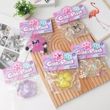 Прозрачная кошачья лапка с медленным отскоком TPR кошачья лапка щипковая игрушка мини сжимающая кошачья лапка уникальный подарок style 19