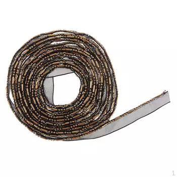 Прозрачная лента из органзы, 3 ярда, кружевная отделка, украшение для шитья, 1 см, черный