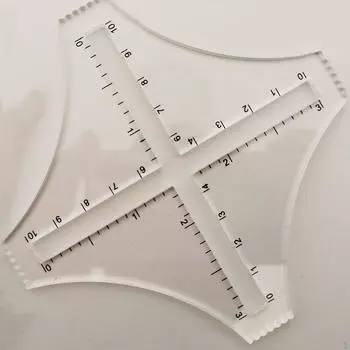 Прозрачная линейка плотности из ПВХ, гладкая прочная шкала для рукоделия, весы для взрослых, легкая, сделай сам, для студентов