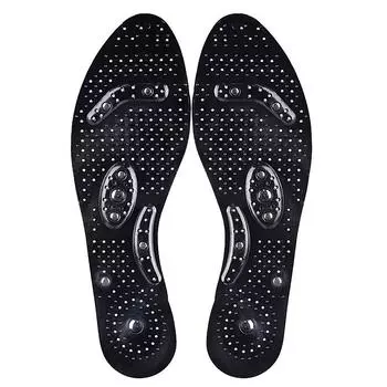 Прозрачная магнитная стелька 8 магнитов Мужская и женская Дышащая Спортивная и для отдыха Амортизирующая S