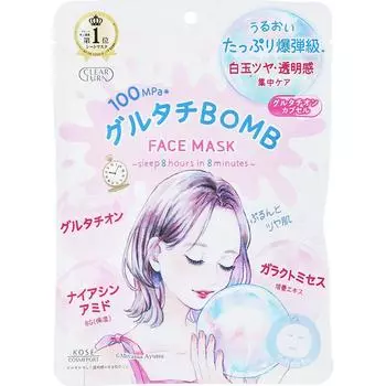 Прозрачная маска Turn Double Tachi Bomb Mask 7 листов Kose Cosme Port