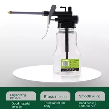 Прозрачная масляная канистра 350 мл, пластиковый шланг, заправочный горшок, масленка высокого давления, масляный пистолет, оборудование для заправки, смазочные пистолеты, инструмент для ремонта автомобиля