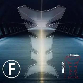 Прозрачная мотоциклетная накладка на бак, универсальная защита для Kawasaki Honda Yamaha Suzuki Aprilia Benelli, наклейки на мотоцикл