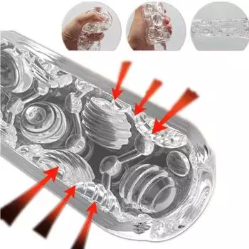 Прозрачная мужская мастурбационная чашка киска вагинальная для мужчин помпа для пениса сосание головки задержка тренажер секс-игрушки для взрослых эротические