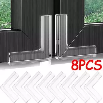 Прозрачная накладка на угол против столкновений для окон, детский защитный уголок, защита от столкновений для детей, защита от столкновений, углы стола transparent-8pcs