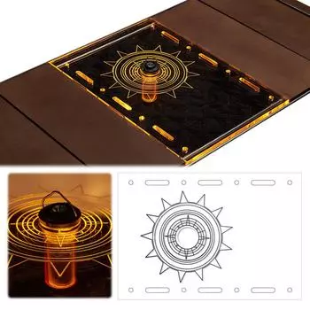 Прозрачная настольная доска для кемпинга на открытом воздухе One Unit Board, совместимая с настольными досками IGT, утолщенная прозрачная настольная доска для кемпингового освещения GZ