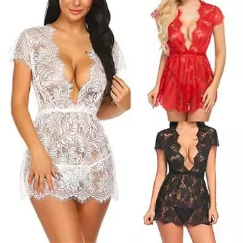 Прозрачная ночная рубашка Perspective, тонкая, эластичная L белый