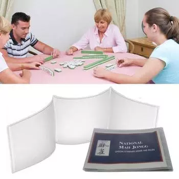 Прозрачная обложка для карточек с результатами в маджонге, официальный стандарт Национальной лиги маджонга, держатель для карт с руками и правилами, Mah