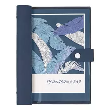 Прозрачная обложка Книга на кольцах 120 страниц Блокнот Мягкая тетрадь Школа