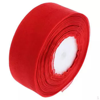 Прозрачная однотонная лента из органзы, 45 м, тюль, рулонная подарочная упаковка, красная